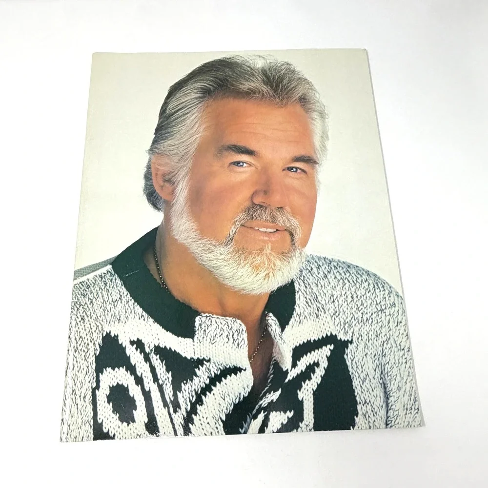 Kenny Rogers Signed Photo Autograph 1987 10th Anniversary Tour Program Dole
